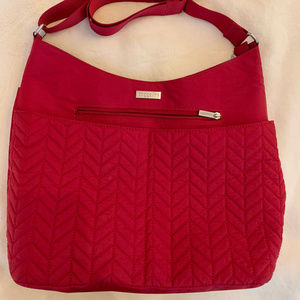 Beautiful dark red Baggallini hobo crossbody bag